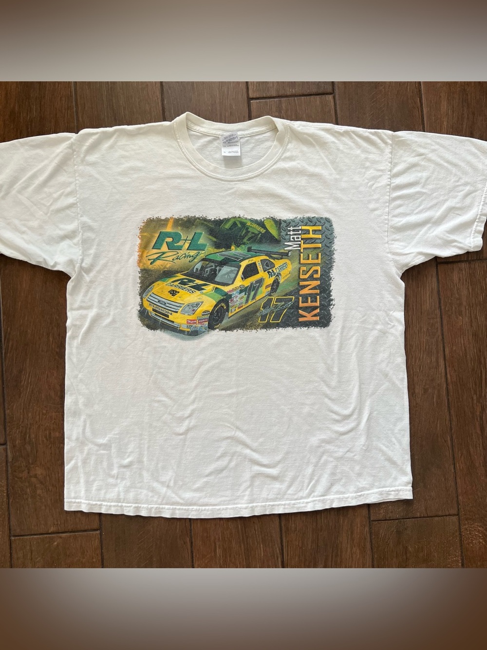 Vintage Y2K Matt Kenseth NASCAR Gildan T Shirt sz XL